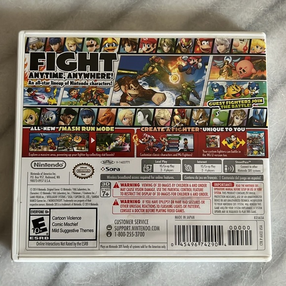 Super Smash Bros 3DS Game Case - Picture 2 of 5